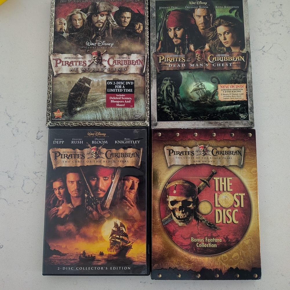 Pirates of the Caribbean DVD Collection